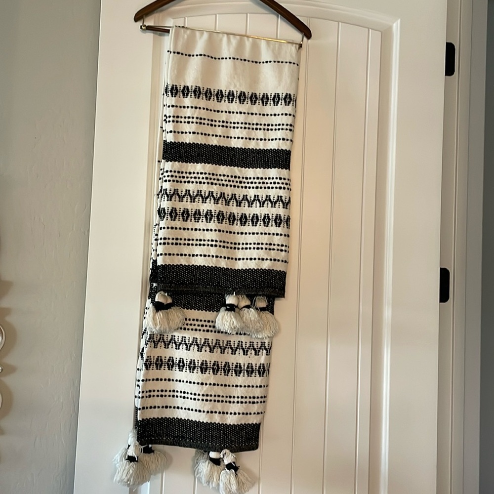 Black & White Throw 100% Cotton
